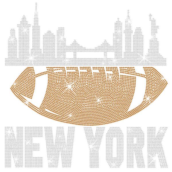New York Rhinestone T-Shirt, Glittering Sparkling Football Fan Design Tee, Bright Trend Fashion Style Shirt, Gift Dazzling Game Day Shirt