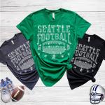 Seattle Rhinestone T-Shirt, Football Team Fans Shirt, High-Quality Print Ensures Long-Lasting Wear, Perfect for Showing Your Support