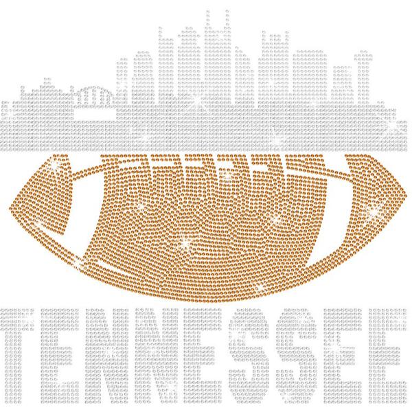 Tennessee Rhinestone T-Shirt, Glittering Game Day Football Fan Shirt, Bling Sparkling Team Tee, Dazzling Eye-Catching Design Tee for Sunday