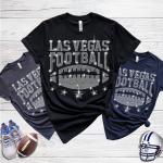 Las Vegas Rhinestone T-Shirt, Football Fan Game Day Shirt, Eye-Catching and Unique Design, Ideal Gift for Sports Enthusiasts