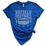 Buffalo Rhinestone T-Shirt, Unique and Eye-Catching Design Football Fans Shirt, High-Quality Fabric, Great Gift for Sports Events