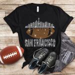 San Francisco Rhinestone T-Shirt, Chic Bright Design Football Game Day Tee, Sunday Style Dazzling Shirt, Bling Team Fan Trendy Glitter Shirt