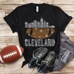 Cleveland  Rhinestone Glittering  Shirt, Sparkling Style Football Shirt, Dazzling Shiny Game Shirt, Eye-Catching Tee Trendy Fashion Shirt