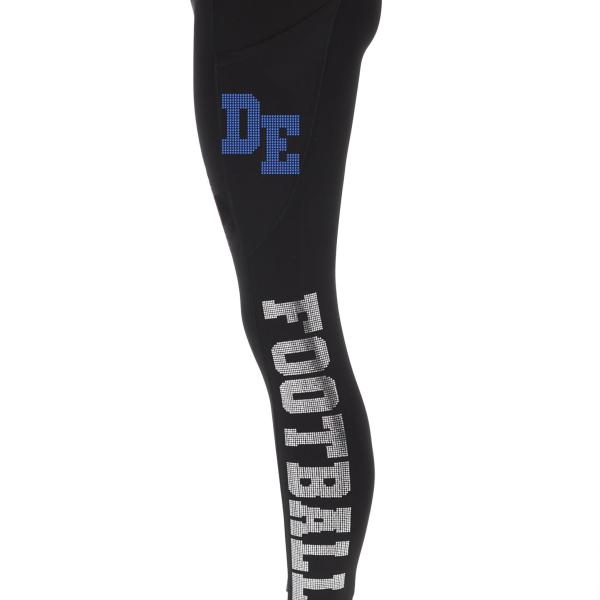 Detroit Rhinestone Football Leggings, Glitter Fan Leggings for Ladies Who Love Bling, Active Wear Yoga Pant, Game day sports leggings