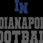 Indianapolis Rhinestone Football Leggings, Bling Tailgate Leggings, Glitter Leggings for Girls, Active Wear Yoga Pant, Game Day Leggings