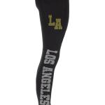 Los Angeles Rhinestone Football Leggings, Bling Tailgate Pant, Active Wear Yoga Pant With Side Pocket, Game day Sports Leggings