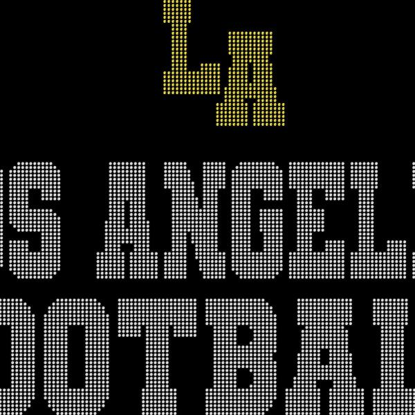 Los Angeles Rhinestone Football Leggings, Bling Tailgate Pant, Active Wear Yoga Pant With Side Pocket, Game day Sports Leggings