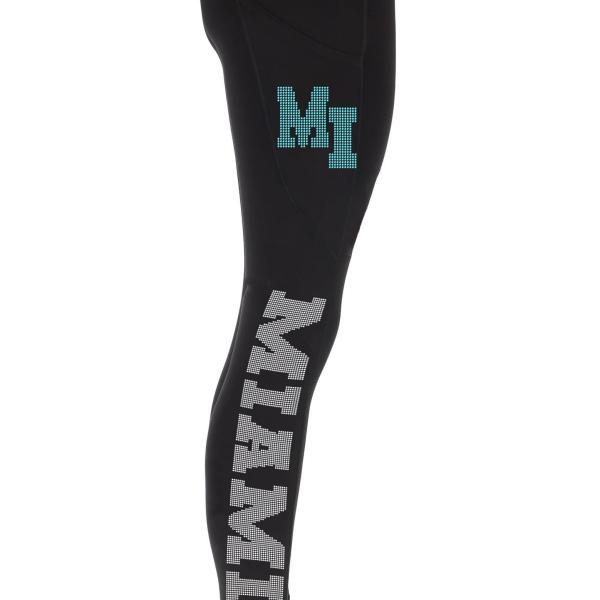 Miami Rhinestone Football Leggings, Fan Sparkling Leggings, Tailgate Bling Leggings, Game day Glitter Yoga Pant, Girls’ Youth Leggings Pant