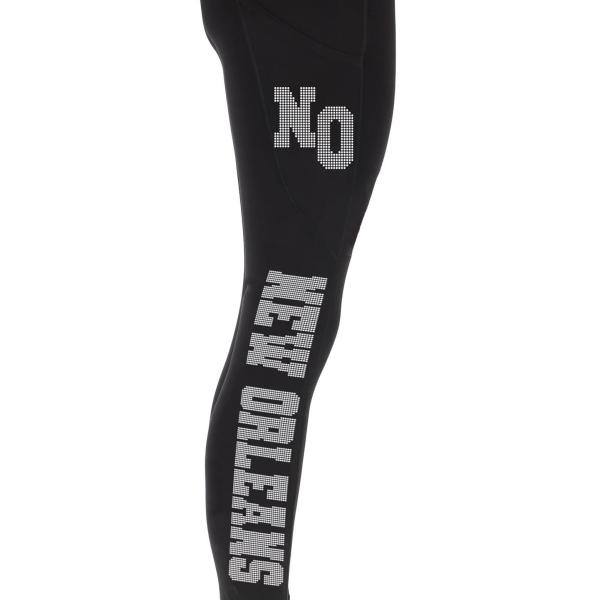 New Orleans Rhinestone Football Leggings, Football Style Sports Leggings, Glitter Pants Women Favor,  Game day Bling leggings