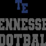 Tennessee Rhinestone Football Leggings, Bling Yoga Football Pant, Tailgate Glitter Leggings With Side Pocket, Game day Sparkling Leggings
