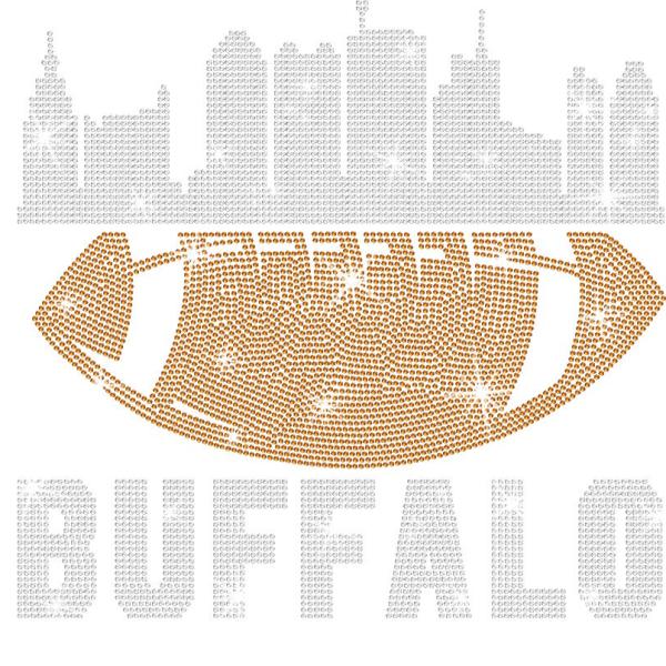 Buffalo Rhinestone T-Shirt, Bling Dazzling Football Fan Gift Design, Eye-Catching Game Sparkling Tee, Unique Football Fan Glitter Top