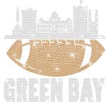 Green Bay Rhinestone T-Shirt,  Football Glittering Fan Design Tee, Sunday Trend Tailgate Party Shirt, Game Day Sparkling Fashion Shirt