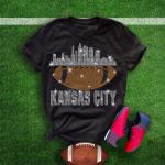 Kansas City  Rhinestone T-Shirt, Sunday Football Game  Unique Fan Shirt,  Game Day Glittering Sport Tee, Sparkling Team Trendy Shirt