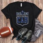 Carolina Rhinestone T-Shirt, Football Player Game Day Apparel, Stylish and Comfortable, Gift For Fans, Sunday Funday Shield Tee
