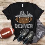 Denver Rhinestone T-Shirt, Chic Glittering Shiny Football Tee, Unique Fashion Sports Shirt, Game Day Shirt for Football Fans