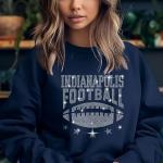 Indianapolis Rhinestone Shirt, Ladies and Gentlemen's Football Shirt, Football Fan Shirt, Game Day Football Shirt, Sunday Football Tee