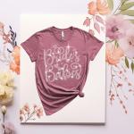 Bride and Bride's Babe Rhinestone T-Shirt, Bridal Party Shirt, Babe of Honor Shirt, Unique Bridal Shower Gift, Shiny Bride Squad Shirt