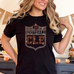 Cleveland Rhinestone T-Shirt, Vintage Style Football Sweatshirt, Sunday Football Tee, Football Hoodie, Team Fans Gift for Sports Lover