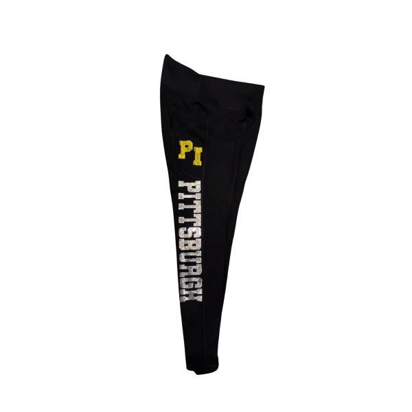 Pittsburgh Rhinestone Leggings, Game Ready Football Leggings, Pittsburgh Football Leggings, Ladies Pittsburgh Football Leggings
