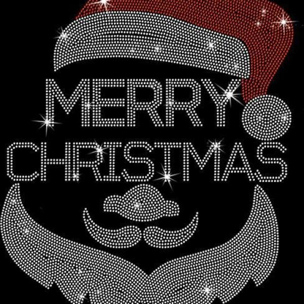 Retro Merry Christmas Santa Head T-Shirt, Santa Clause Gift, Santa Hat Shirt, Santa Claus Merry Christmas Glitter Shirt, Best Xmas Gift