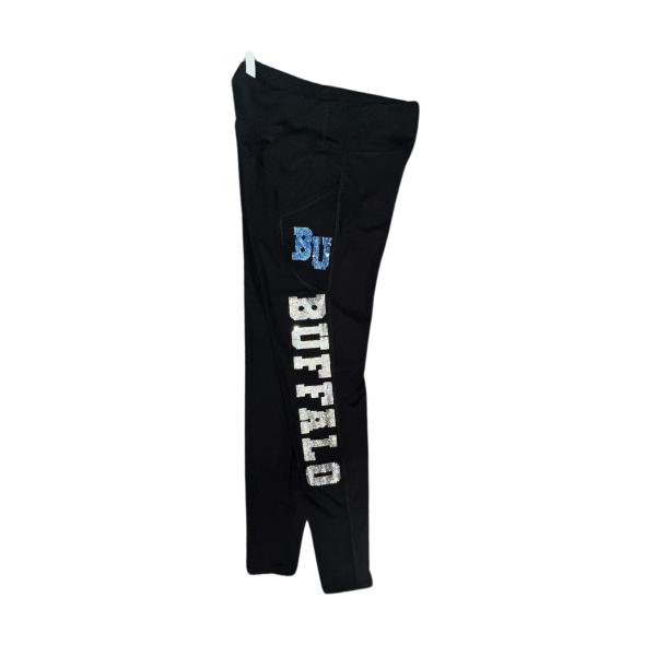 Buffalo Football Rhinestone Leggings, Cute Cozy Yoga Leggings, Game Day Leggings, Women or Girl Football Pant, Fan Gift for Your Loving