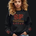 San Francisco Rhinestone Shirt, Football Fan Gift, Football Season Shirt, Football Lovers Tee, Sunday GameDay Funday, Tailgate Shirt for Her