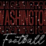 Washington Rhinestone Sparkling Gameday T-Shirt, Football Team Unisex Shirt Gift, Christmas Cute Game Day Shirt Gift For Her or Him