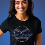 Los Angeles Rhinestone Shirt, Baseball Teams Favorite Sweatshirt, Sports Unisex Soft style Fan Shirt, Best Game Day Gift For Your Loving One