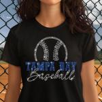 Tampa Bay Baseball Rhinestone T-Shirt, Major League Shirt, Sports Team Unisex Tee Shirt, Retro Style Shirt, Mama Baseball Tee, Gift for Fans