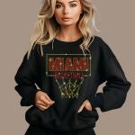 Miami Rhinestone Basketball Shirt, Basketball Mom Shirt, Retro Vintage Style Sports Tee, Basketball Shirt Gift For Heat Fans, Gameday Shirt