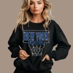 New York Rhinestone Basketball Shirt, Retro Team Shirt, Unique Design Game Day Shirt, Unisex Casual Wear,  Fan Gift for Him or Her