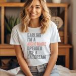 Darling I'm a Nightmare Dressed In a Daydream Shirt/Cute Eras T/Tour Merch Shirt/ Concert Tee