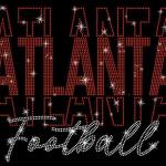 Atlanta Rhinestone Sparkling Game Day T-Shirt, Football Fan Shirt, Retro Football Season Shirt, Football Lovers Gift for Men or Women