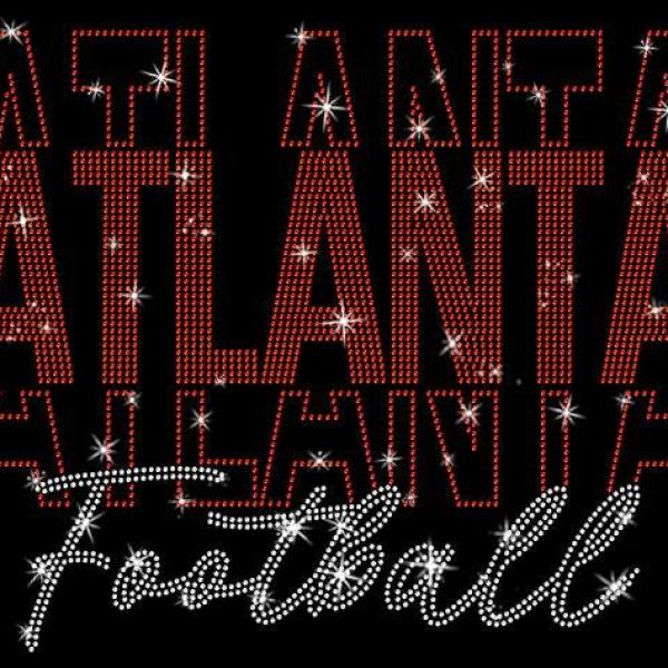 Atlanta Rhinestone Sparkling Game Day T-Shirt, Football Fan Shirt, Retro Football Season Shirt, Football Lovers Gift for Men or Women