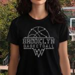 Brooklyn Basketball Sports Team Retro Rhinestone T-Shirt, Team Comfort Colors Shirt, Unisex Cotton Shirt, Trendy Fan Apparel, Best Gift Ever