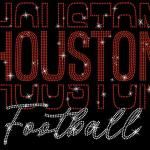 Houston Rhinestone Sparkling Gameday T-Shirt, Football Funny Fan Shirt, Unisex Super Soft and Comfortable Shirt, Fan Gift For Women or Men