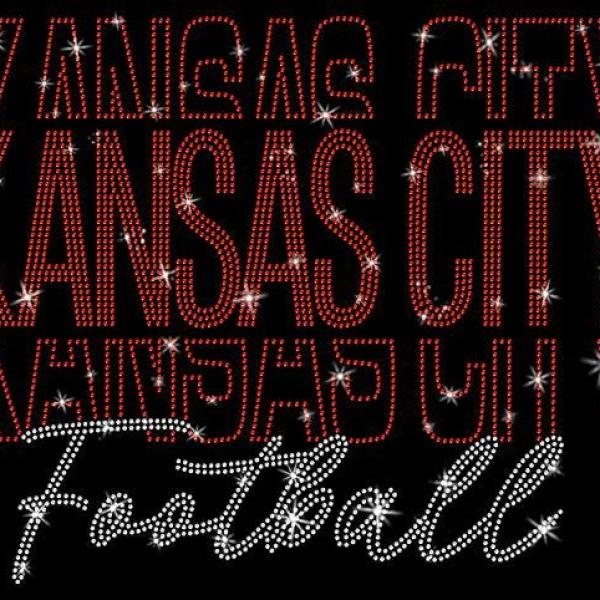 Kansas City Rhinestone Sparkling Gameday T-Shirt, Retro Football Fans Shirt, Gameday Gift for Sports Lovers, Comfort Colors Tailgate Shirt
