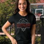 Cleveland Basketball Sports Team Rhinestone T-Shirt, Unisex Sports Tee, Team Mascot Shirt, Popular  Retro Shirt Gift, Fan Sports Apparel