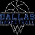 Dallas Basketball Sports Team Rhinestone T-Shirt, Games Season Shirt, Playoff Shirt For Fans, Game Night Shirt, Basketball Mama Shirt