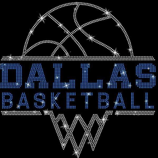 Dallas Basketball Sports Team Rhinestone T-Shirt, Games Season Shirt, Playoff Shirt For Fans, Game Night Shirt, Basketball Mama Shirt