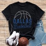 Dallas Basketball Game Day Rhinestone T-Shirt, Sports Team Fans Unisex Tee, Strong Printed High Quality Shirt, Team Spirit Gift Shirt