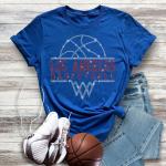 Los Angeles  Basketball Sports Team Retro Rhinestone T-Shirt, Unisex Heavy Cotton Tee,  Basketball Memorabilia Fan Gift For Men or Ladies