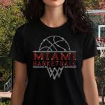 Miami Basketball Sports Team Retro Rhinestone T-Shirt, High-Quality Custom Design Fan Gift, Basketball Mom Shirt, Soft Cozy Unisex Sweater