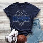 Oklahoma Basketball Sports Team Rhinestone T-Shirt, Game Day Outfit, Retro Sports Shirt, Lightweight Unisex Soft-Style Shirt Gift for Fans