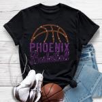 Arizona Basketball Game Day Rhinestone T-Shirt, Sports Fan Cheer Matching Shirt, Best Fathers Day Shirt Gift Ever, Perfect Mascot Shirt