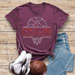 Portland Basketball Sports Team Rhinestone T-Shirt, Teams Fan Cheer Matching Shirt, Best Shirt Gift Ever for Sports Mom or Dad