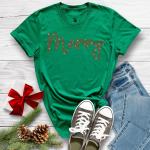 Merry Christmas Rhinestone T-Shirt, Cute/Chic Christmas Reunion Sweatshirt, Christmas Youth or Adult Shirt,  Cousin Xmas Matching Shirt Gift