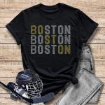 Boston Rhinestone T-Shirt, Hockey Lovers Unique Design Shirt, Hockey Game Day Comfort Colors Sweatshirt, Best Sports Gift For Best Friend