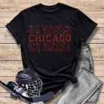 Chicago Rhinestone T-Shirt, Hockey Game Day Shirt for Men or Women, Cheer Mom Soft-Style Sportswear, Sweatshirt Jersey For Sports Lovers