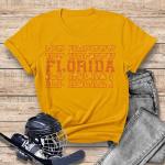 Florida Rhinestone T-Shirt, Hockey Lovers Game Day Matching Shirt, Vintage Hoodie Gift For Ice Hockey Fan,  Brothers Matching Outfit